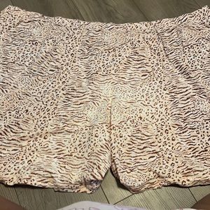 animal print sleep shorts